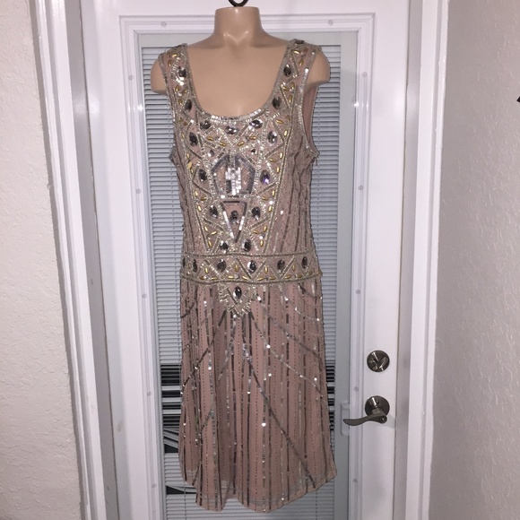 FROCK and Frill Dresses & Skirts - FROCK AND FRILL Beaded Flapper Dress L